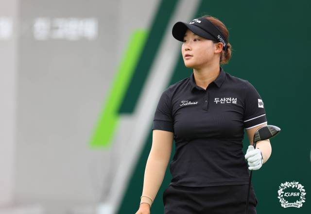단독 2위에 나선 김민솔. 사진 제공=KLPGA