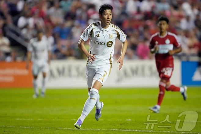 LA FC의 손흥민. ⓒ AFP=뉴스1