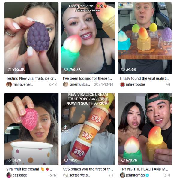 사진은 해당 아이스크림 영상. [사진=틱톡]