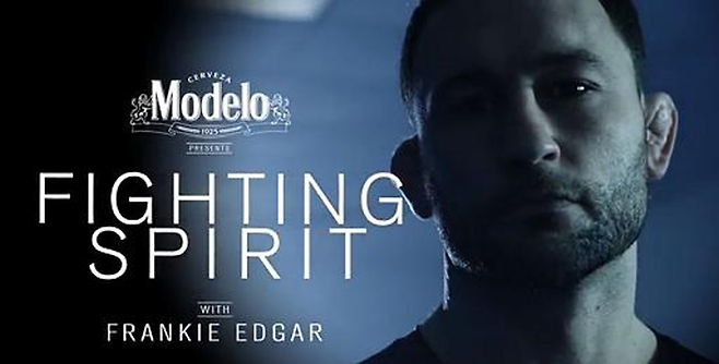 ‘Fighting Spirit(투쟁 정신)’을 강조하는 모델로 맥주 광고. 사진=콘스텔레이션