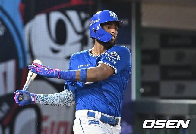 [OSEN=부산, 이석우 기자] 삼성 라이온즈 디아즈 026 2025.08.15 / foto0307@osen.co.kr