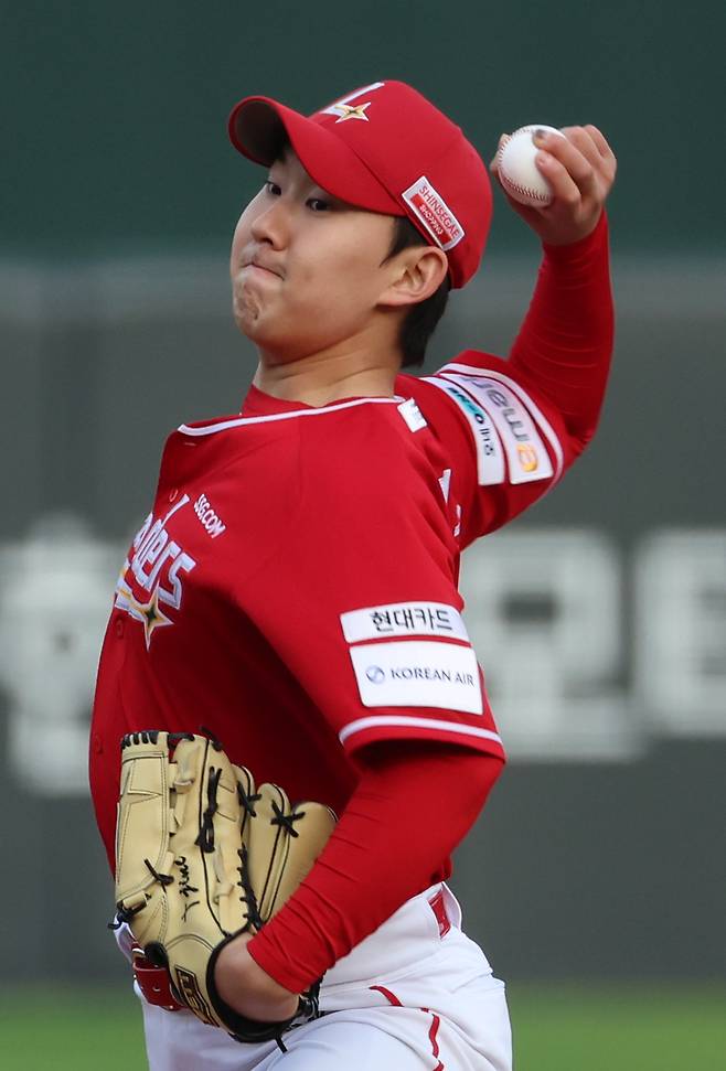 SSG 송영진. 연합뉴스