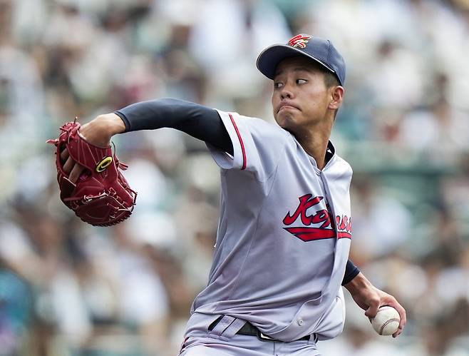 교토국제고 투수 니시무라 잇키 [교도 연합뉴스 자료사진. 재판매 및 DB 금지]