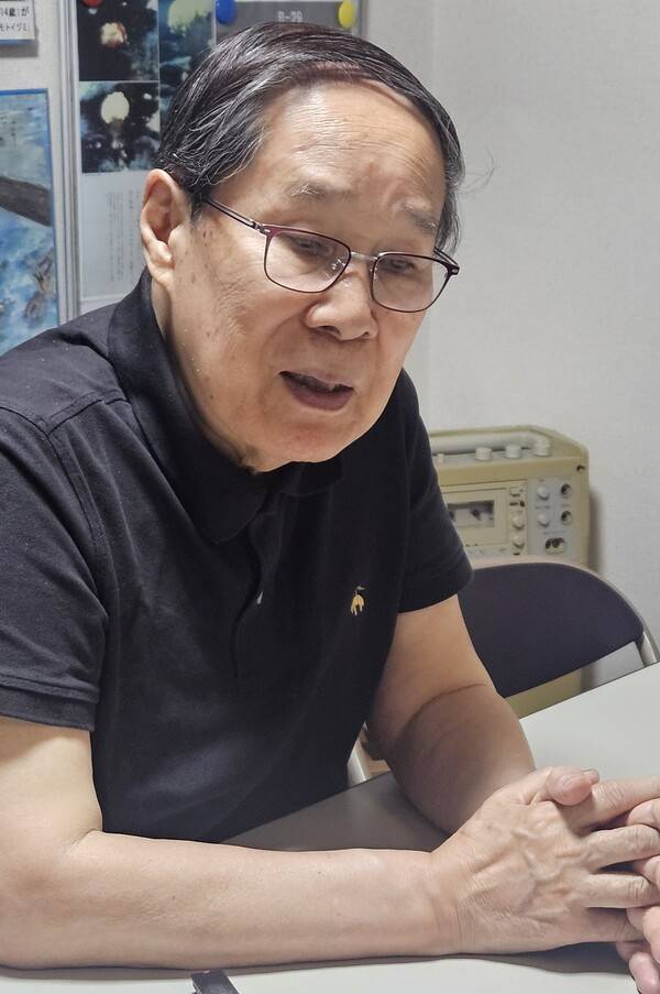 도모나가 마사오 나가사키 원폭 수첩 친구의 모임 회장. /유은상 기자