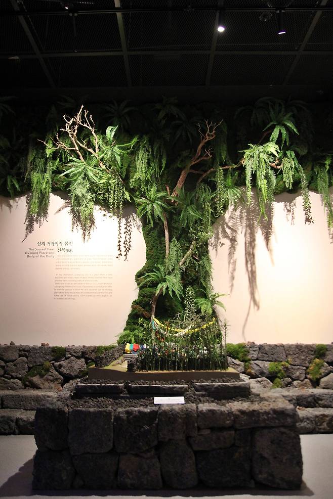 신목을 재현해 놨다. ⓒ제주의소리