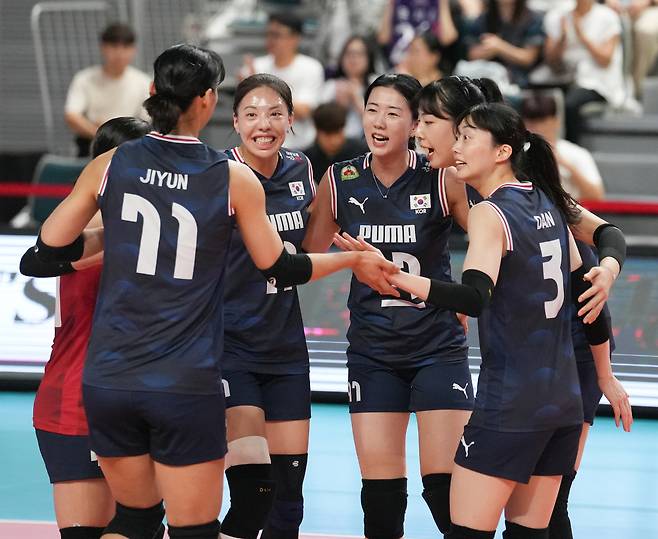 한국여자배구대표팀(대한배구협회 제공)