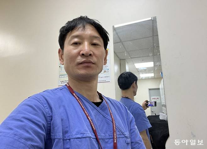 고려대안암병원에서 근무하던 허요셉 씨.