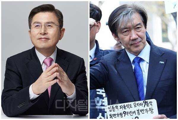 황교안(왼쪽) 전 국무총리와 조국 전 조국혁신당 대표. [디지털타임스 DB, 연합뉴스]