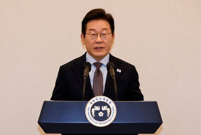 이재명 대통령이 지난 15일 청와대 영빈관에서 열린 주한외교단 만찬에서 발언하고 있다. 김지훈 기자
