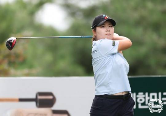 홍정민의 티샷. / 사진=KLPGA 제공