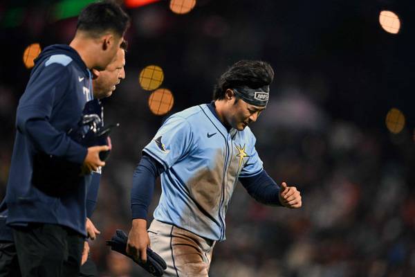 김하성이 9회초 3루에서 아웃된 이후 들어가고 있다. 사진= Getty Images/AFP= 연합뉴스 제공