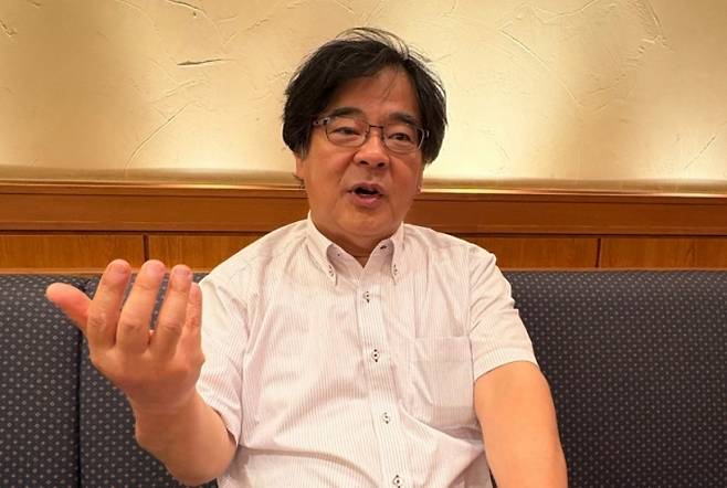 기미야 다다시(木宮正史) 일본 도쿄대 명예교수가 지난 8일 도쿄에서 머니투데이 더300(the300)과 인터뷰하고 있는 모습. / 사진=김인한 기자