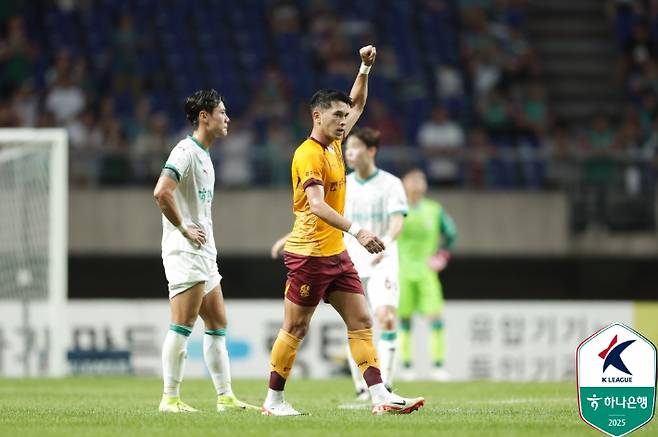 광주FC 헤이스. 한국프로축구연맹 제공