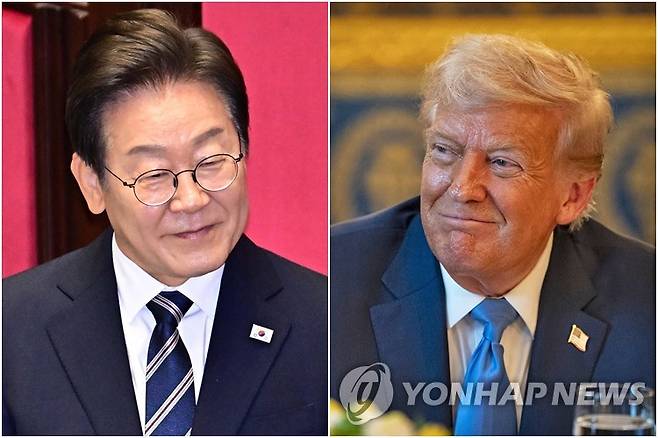 이재명 대통령(왼쪽)과 트럼프 미국 대통령 [EPA=연합뉴스·연합뉴스 자료사진. 재판매 및 DB 금지]