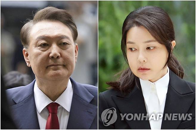 윤석열 전 대통령(왼쪽)과 김건희 여사 [사진공동취재단 제공] 2025.7.9 [촬영 신현우] 2025.8.6