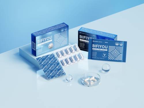 ◇환인제약의 헬스케어 건강식품 전문 브랜드 애즈유가 비피도와 함께 출시한 신제품 ‘비피유 비피더스 면역플러스 프로바이오틱스’. 사진=비피도