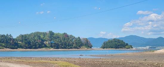 월등도(왼쪽)와 토끼섬.