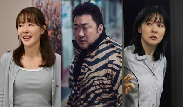 KBS 2TV 주말드라마 '독수리 5형제를 부탁해!'의 엄지원(사진 맨 왼쪽부터 오른쪽으로), 토일 미니시리즈 '트웰브'의 마동석, '은수 좋은 날'의 이영애./사진=KBS(사진 맨 왼쪽부터 오른쪽으로),&nbsp;STUDIO X+U, '은수 좋은 날'