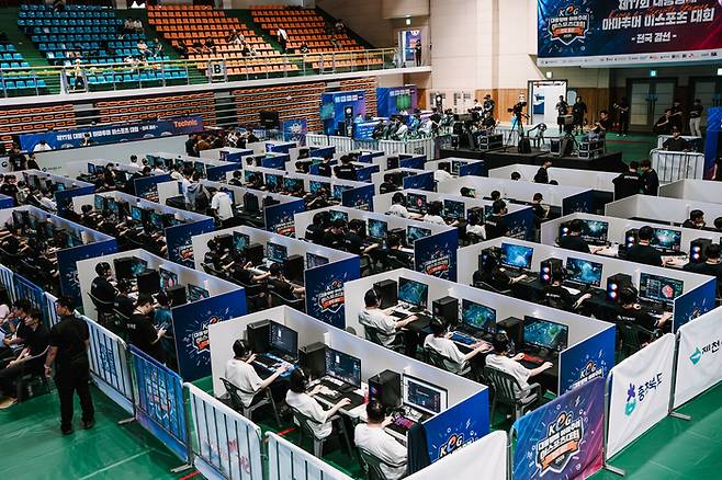 제17회 대통령배 KeG가 열린 충청북도 제천체육관 전경. 사진 | 한국e스포츠협회