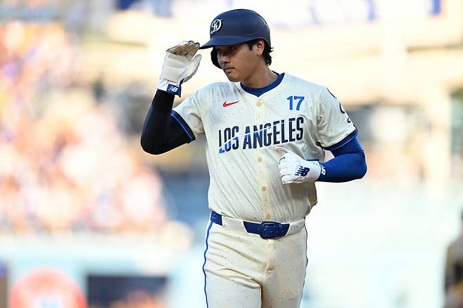 오타니는 올시즌 57홈런, 154득점 페이스를 보여주고 있다. Imagn Images연합뉴스