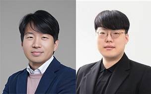 왼쪽부터 송영민 KAIST 전기및전자공학부 교수, 강동호 광주과학기술원 반도체공학과 교수. 한국연구재단 제공.