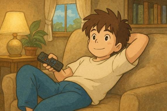 집에서 쉬는 청년을 챗 GPT로 생성한 이미지. [사진=챗GPT]