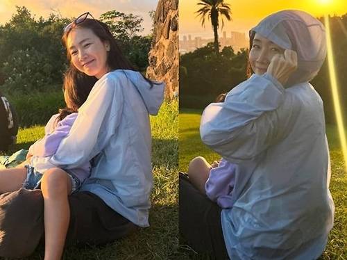 배우 최지우가 5살 딸과 함께한 하와이 근황을 전하며 따뜻한 모성미를 드러냈다. 사진=최지우 SNS