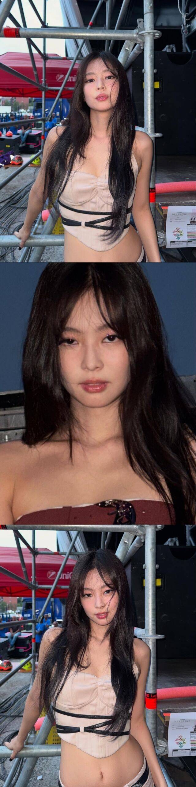 그룹 블랙핑크 멤버 제니가 이탈리아 밀라노 공연 현장을 공개했다. / 제니 인스타그램