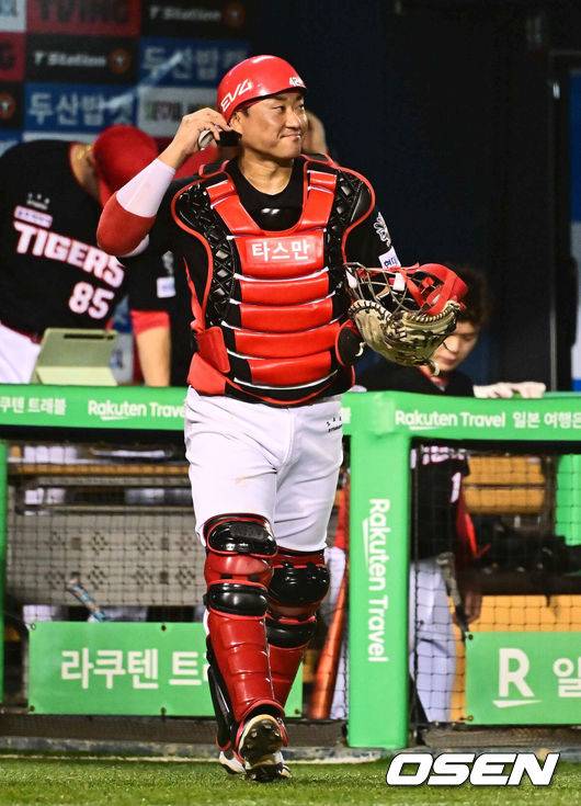 [OSEN=지형준 기자] KIA 김태군. 2025.08.16 / jpnews@osen.co.kr