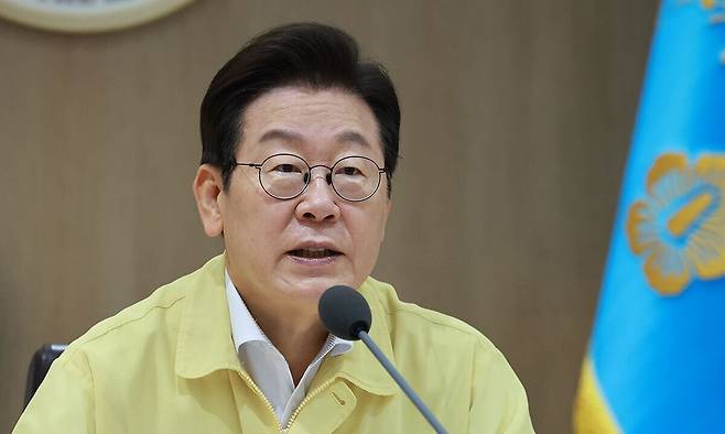 이재명 대통령이 18일 서울 용산 대통령실 청사에서 열린 을지 국무회의를 주재하고 있다. 연합뉴스