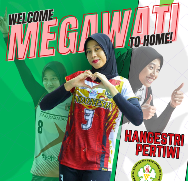 지난달 튀르키예 마니사 BBSK와 계약한 메가. 마니사 SNS