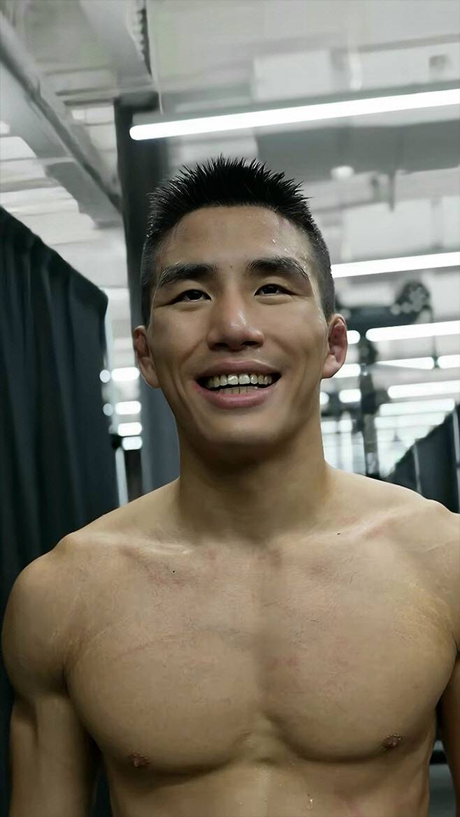 UFC 진출을 노리는 ‘빅하트’ 윤창민. 사진=UFC