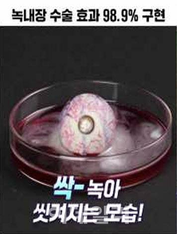 SNS에 게재된 건강기능식품 광고 중 일부(사진=대한안과의사회)