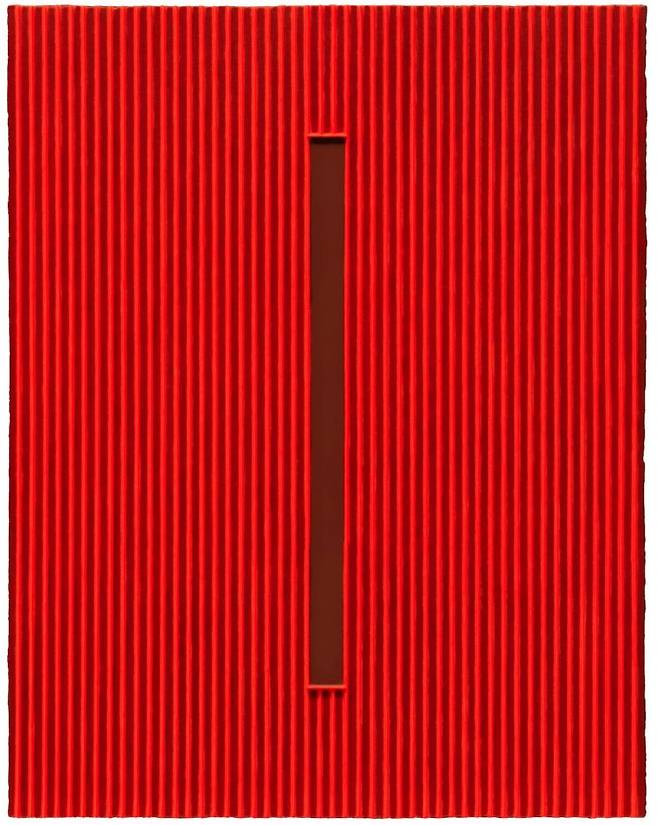 박서보 '묘법 No. 220715'(2022). 샘터화랑