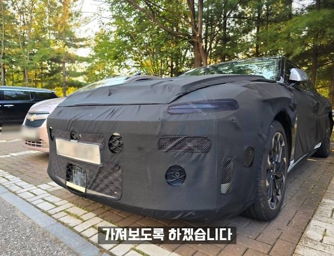 사진 : 현대차 그랜저 페이스리프트 테스트카 (출처=힐러TV)