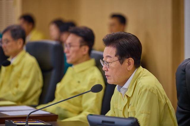 이재명 대통령이 18일 서울 용산 대통령실 청사에서 을지 국가안전보장회의(NSC)를 주재하고 있다. 대통령실 제공