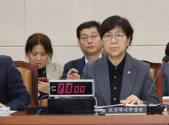 지난 18일 국회에서 정은경 보건복지부 장관 등이 출석한 가운데 보건복지위원회 전체회의가 열리고 있다./사진=연합뉴스 제공