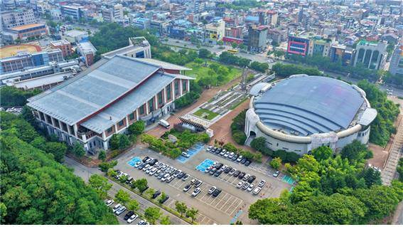 전주시설공단 본부가 위치한 전주화산체육관 전경  [사진=전주시설공단 ]