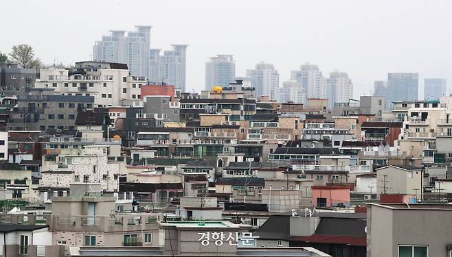 다세대 주택이 밀집한 서울 강서구의 주거 지역. 한수빈 기자.