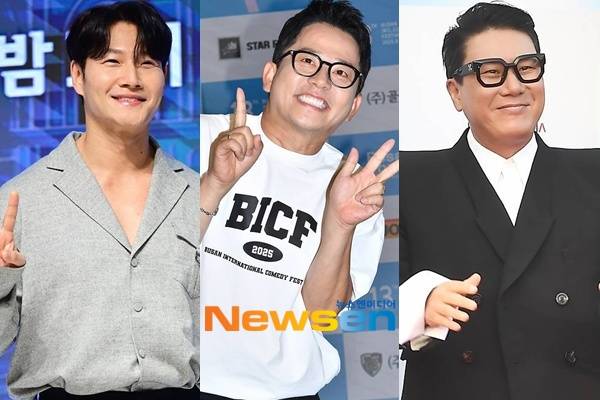 왼쪽부터 김종국 김준호 이상민/뉴스엔DB