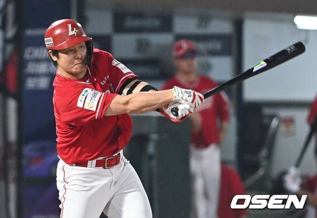 [OSEN=부산, 이석우 기자] SSG 랜더스 최정 080 2025.08.08 / foto0307@osen.co.kr