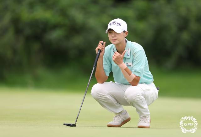 최근 선전을 이어가고 있는 박성현. 사진 제공=KLPGA
