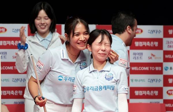 스롱 피아비, 김민영 / 사진=PBA 제공