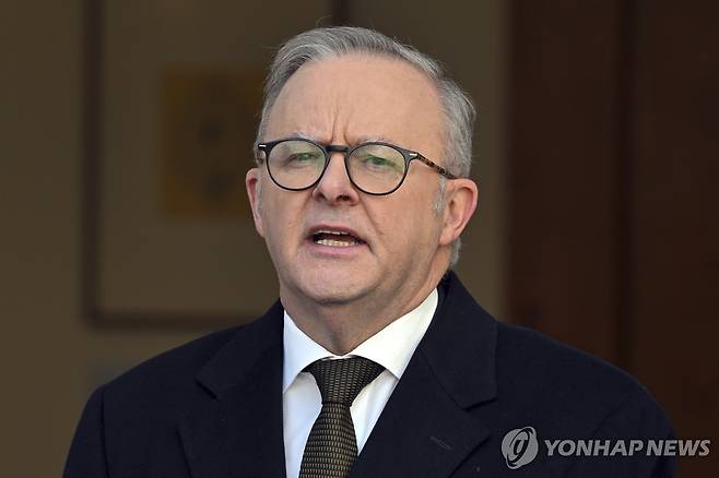 앤서니 앨버니지 호주 총리 [AP 연합뉴스 자료사진. 재판매 및 DB 금지]