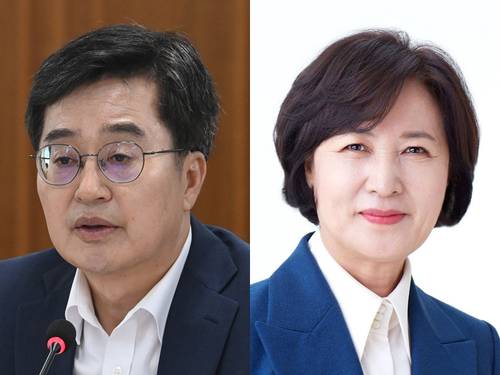 김동연 경기도지사(사진 왼쪽)가 추미애 더불어민주당 의원이 주최하는 정책토론회에 참석한다. /경인일보DB