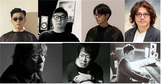 제21회 제천국제음악영화제 경쟁 부문 '뮤직인사이트' 후보에 오른 영화음악 감독들.