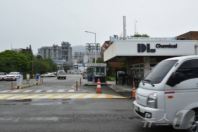 11일 오후 전남 여수국가산업단지 여천NCC 3공장 앞.2025.8.11/뉴스1 ⓒ News1 김동수 기자