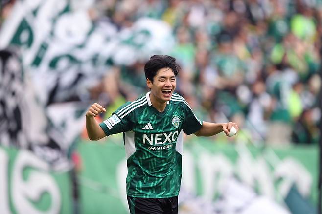 전북 전진우. 사진 | 한국프로축구연맹