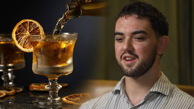 지난해 11월 라오스 방비엥의 한 호스텔에서 무료로 제공된 술을 마신 뒤 실명한 칼럼 맥도널드 / BBC 보도화면 캡처, 게티이미지뱅크