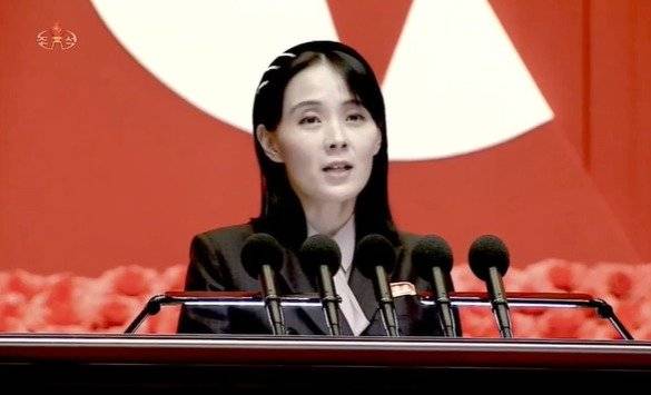 김여정 북한 노동당 부부장. 조선중앙TV 갈무리/뉴스1